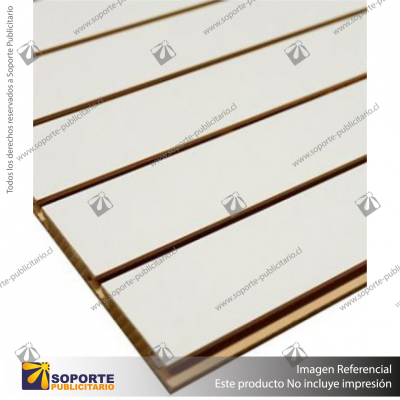 PANEL RANURADO VERTICAL CON 15 RANURAS