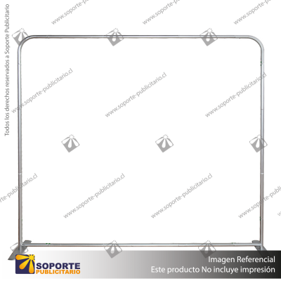 PANEL TUBO TEXTIL RECTO 240X240