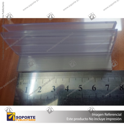 PERFIL ADHESIVO PARA ACRíLICOS  40X30MM X 1 METRO LARGO