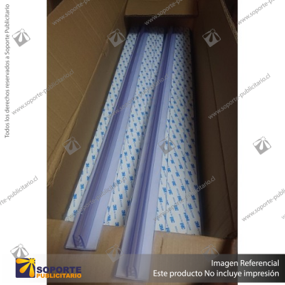 PERFIL ADHESIVO PARA ACRíLICOS  40X30MM X 1 METRO LARGO