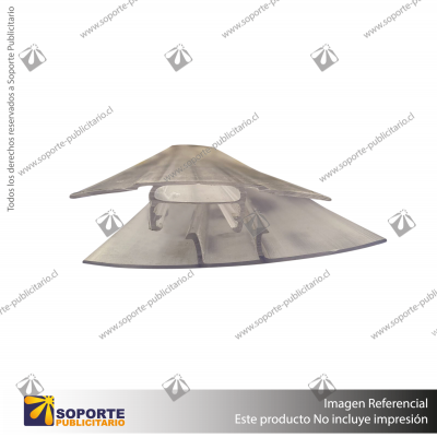 PERFIL H CLIP POLI - CRISTAL 16 X 5800