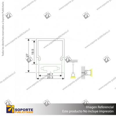 PERFIL PARA CINTA LED ALP 028