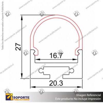 PERFIL PARA CINTA LED ALP 029