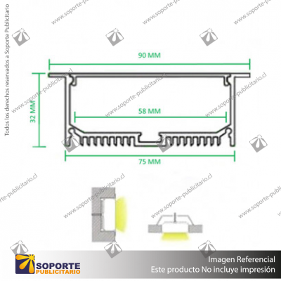 PERFIL PARA CINTA LED ALP 047