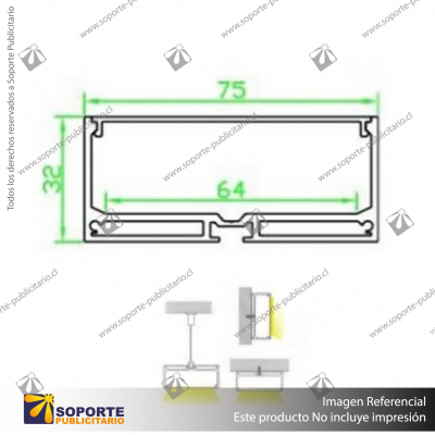 PERFIL PARA CINTA LED ALP 048