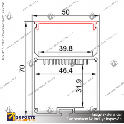 PERFIL PARA CINTA LED ALP 052