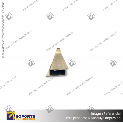 PERFIL U DE REMATE ALUMINIO CRUDO 6MM X 2100MM