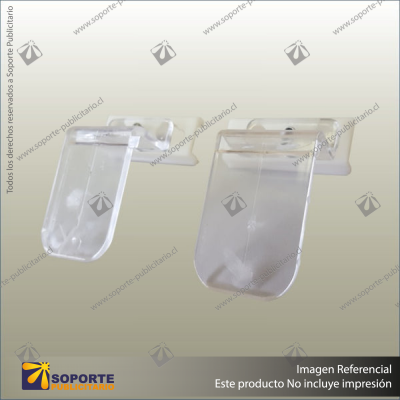 PFRACLIP - CLEAR POLYCARB - 80MM