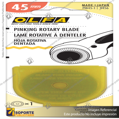 PIB45-1 STAINLESS STEEL PINKING BLADE, 1PK VARIATION: DEFAULT TITLE