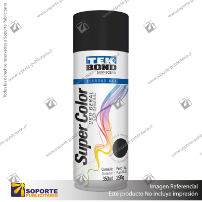 PINTURA SPRAY TEKBOND NEGRO MATTE