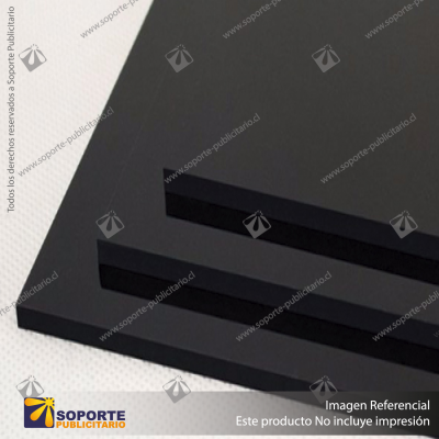 PLANCHA ACRILICA NEGRO