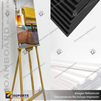 PLANCHA PS ESPUMADO / CARTON PLUMA / FOAMEX 5 MM 1.22*2.44 MTS COLOR BLANCO 160 GRAMOS (C30)