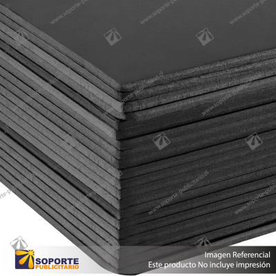 PLANCHA PS ESPUMADO / CARTON PLUMA / FOAMEX 5 MM 1.22*2.44 MTS COLOR NEGRO 160 GRAMOS