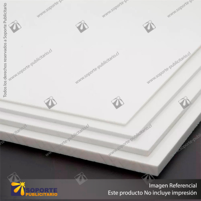 PLANCHA PVC ESPUMADO / SINTRA / TROVICEL 3 MM 1.22*2.44 MTS COLOR BLANCO 0.50 DENSIDAD (MEDIA) (C15)