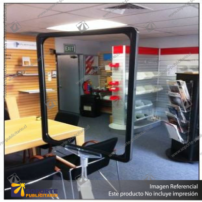 PLASTIC POSTER FRAMES FOR RETAIL DISPLAY UNITS - A4 - BLACK