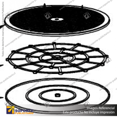 PLASTIC TURNTABLE FOR ROTATING DISPLAY UNITS