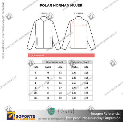 POLAR NORMAN MUJER/X LARGE/AZUL COSMO