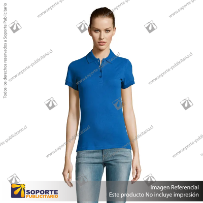POLERA CON CUELLO PASSION/MEDIUM/AZUL COSMO