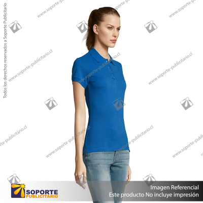 POLERA CON CUELLO PASSION/MEDIUM/AZUL COSMO