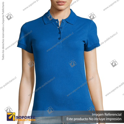 POLERA CON CUELLO PASSION/SMALL/AZULINO