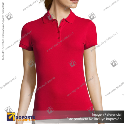 POLERA CON CUELLO PASSION/SMALL/ROJO