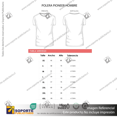 POLERA PIONEER HOMBRE/SMALL/VERDE CLARO