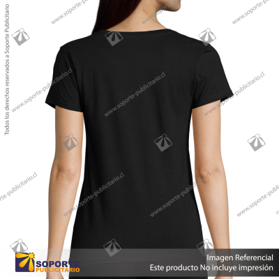 POLERA PIONEER MUJER/3X LARGE/NEGRO