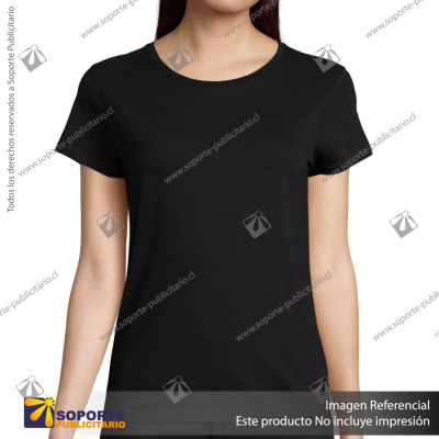 POLERA PIONEER MUJER/3X LARGE/NEGRO