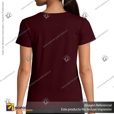 POLERA PIONEER MUJER/XX LARGE/BURDEOS