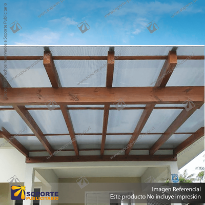 POLICARBONATO ALVEOLAR BLANCO 16 X 1050 X 2900