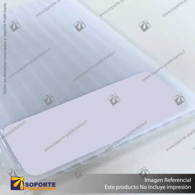 POLICARBONATO ALVEOLAR BLANCO 6 X 2100 X 11600