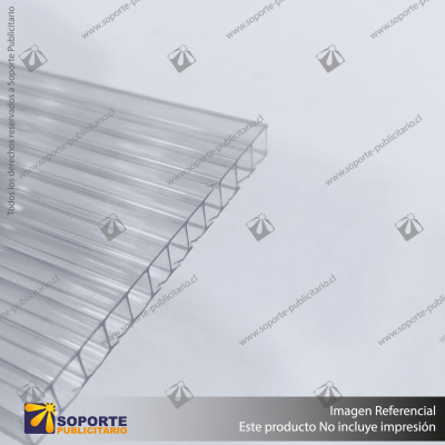 POLICARBONATO ALVEOLAR CRISTAL 10 X 2100 X 8700