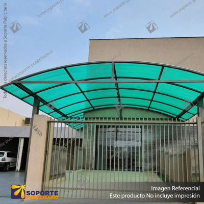 POLICARBONATO ALVEOLAR VERDE 6 X 2100 X 11600