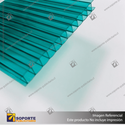 POLICARBONATO ALVEOLAR VERDE 6 X 2100 X 8700