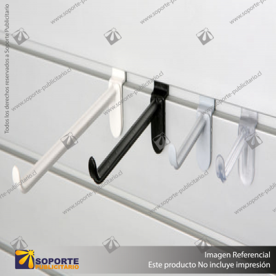 POLYCARBONATE HANG SELL PRONG - 100MM - GREY