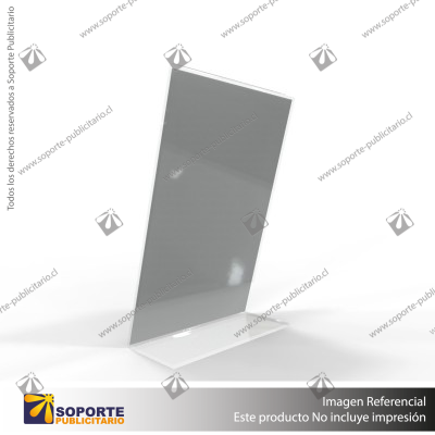 PORTA GRAFICA ACRILICO A4 (21*29.7 CMS) FORMATO L VERTICAL 1.7 MM (C12)