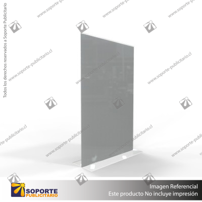 PORTA GRAFICA ACRILICO A4 (21*29.7 CMS) FORMATO T VERTICAL 1.7 MM (C12)