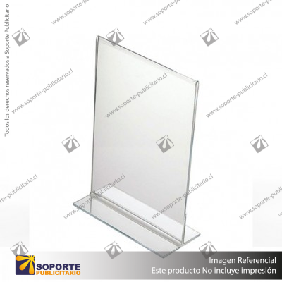 PORTA GRAFICA ACRILICO A4 (21*29.7 CMS) FORMATO T VERTICAL 1.7 MM (C12)