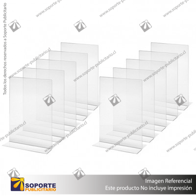 PORTA GRAFICA ACRILICO A4 (21*29.7 CMS) FORMATO T VERTICAL 1.7 MM (C12)