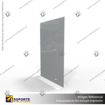 PORTA GRAFICA ACRILICO A4 (21*29.7 CMS) FORMATO T VERTICAL 1.7 MM (C12)