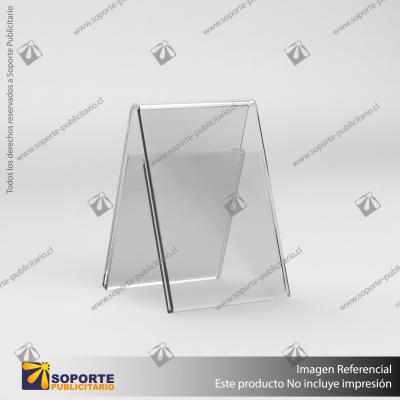 PORTA GRAFICA ACRILICO A5 (14.8*21 CMS) FORMATO A VERTICAL 1.5 MM