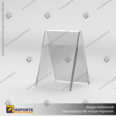 PORTA GRAFICA ACRILICO A5 (14.8*21 CMS) FORMATO A VERTICAL 1.5 MM