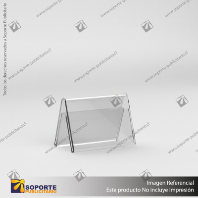 PORTA GRAFICA ACRILICO A6 (10.5*14.8 CMS) FORMATO A HORIZONTAL 1.5 MM