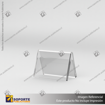PORTA GRAFICA ACRILICO A6 (10.5*14.8 CMS) FORMATO A HORIZONTAL 1.5 MM