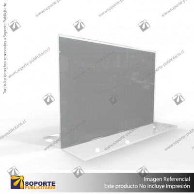PORTA GRAFICA ACRILICO A6 (10.5*14.8 CMS) FORMATO T HORIZONTAL 1.7 MM (C40)