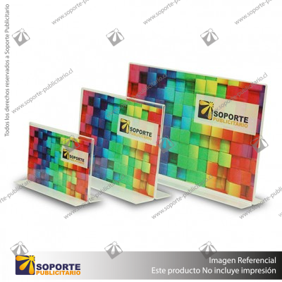 PORTA GRAFICA ACRILICO A6 (10.5*14.8 CMS) FORMATO T HORIZONTAL 1.7 MM (C40)