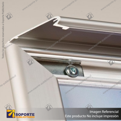 Marco Porta Anuncios Nobo Clipdown Din A4 Marco De Aluminio Con Cantoneras  24,8x37x1,7 Cm — Firpack