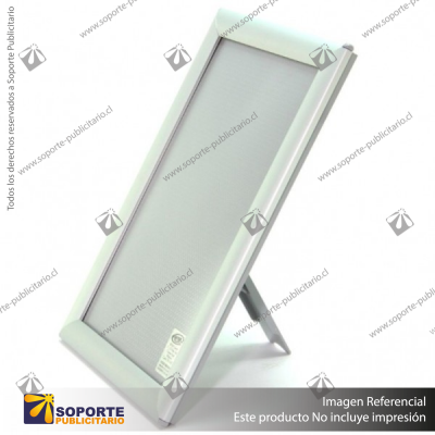 PORTA GRAFICA MARCO CLIP ALUMINIO FORMATO A4 (21*29.7 CMS) BASE ESCRITORIO