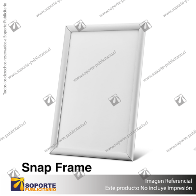 PORTA GRAFICA MARCO CLIP ALUMINIO FORMATO A4 (21*29.7 CMS) BASE ESCRITORIO