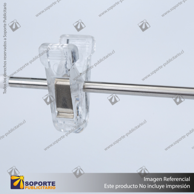 PORTA GRAFICA MINI T EXTENSIBLE MEDIDA AJUSTABLE 19.5*30 A 53 CMS CON PINZAS Y BASE REDONDA DE ABS